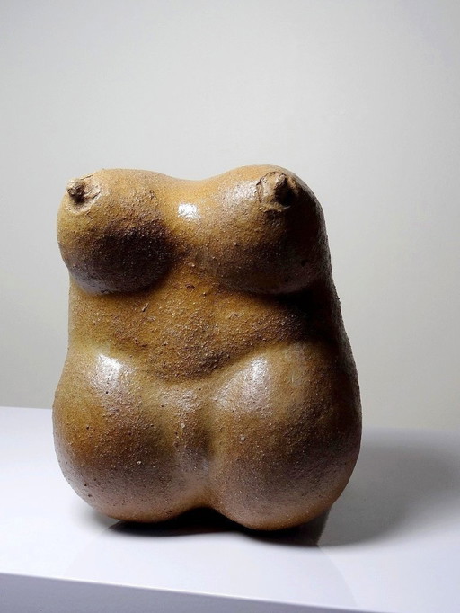Große, skulpturale Venus aus Sandstein, Büste einer Frau, signiert, Vintage, 1990er Jahre