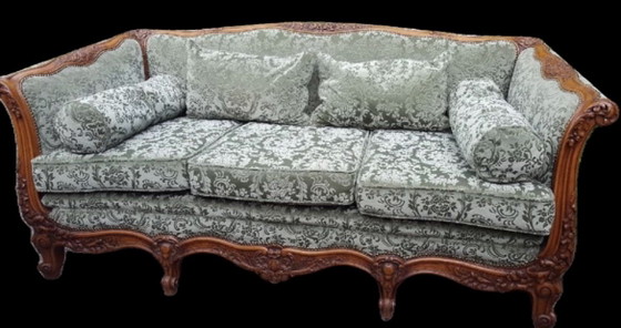 Exclusive Louis XVI Sofa Set – Seating area, Textile, Wood (photo 2 of 9)