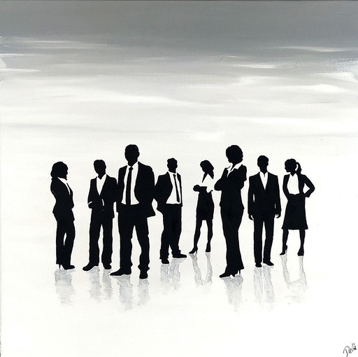 Schilderij - Della Camilleri - Dames en heren