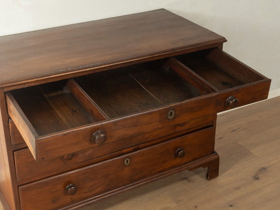 Image 1 of 1840s Victorian Linen Press Chest of Drawers, Vintage