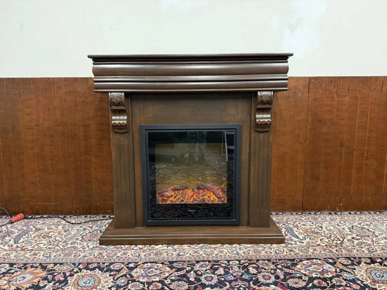Classic English Decorative Fireplace, Decorative Objects, Brown, Chesterfield (photo 18 of 19)