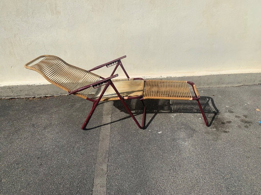 Genuine scoubidou vintage chaise longue