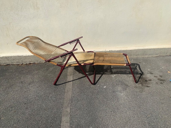Image 1 of Echte vintage scoubidou chaise longue