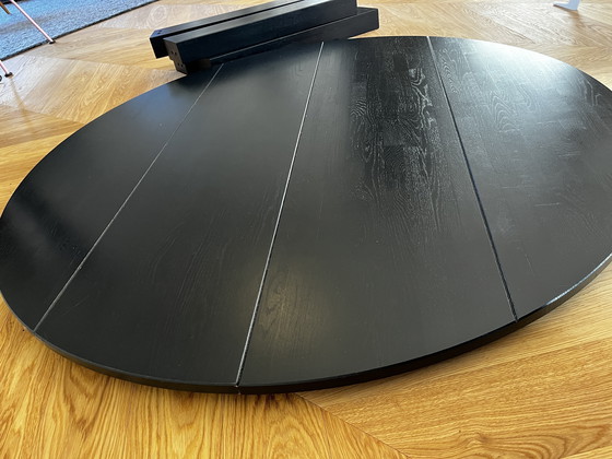 Image 1 of Mesa de comedor redonda negra | 150 cm