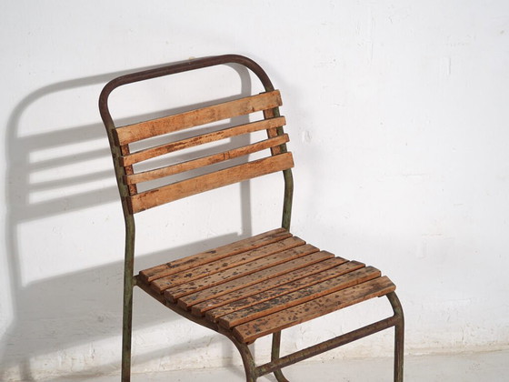 Antike Gartenstühle (ca. 1920). 4er-Set #1 – Wood, Iron (photo 36 of 40)