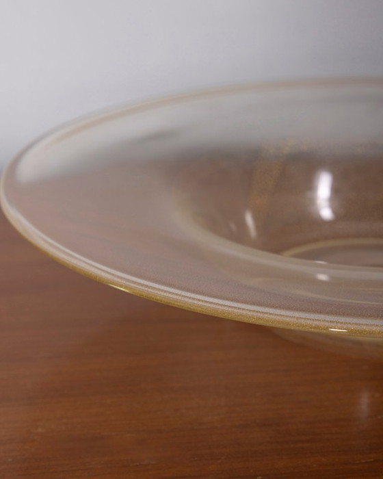 1980s Murano glass decorative plate with gold leaf, designed by V. Nason & C. – Vases (photo 6 of 7)
