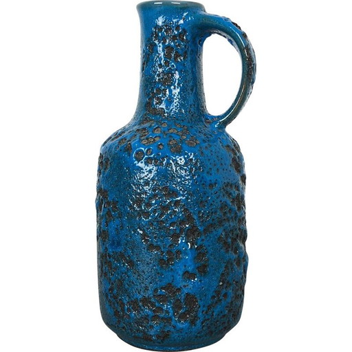 Vase vintage en céramique de lave grasse de Gräflich Ortenburg, Allemagne 1950