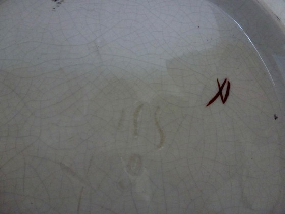 Image 1 of Décoration murale en relief de majolique française du XIXe siècle.