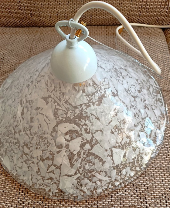 Image 1 of Lustre MURANO à hauteur réglable / Effet glace lumineux Sylcom Nouveau