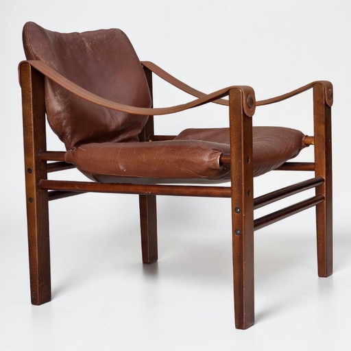 1970s, Danish armchair model "Safari" by Skippers Furniture, furniture leather.
