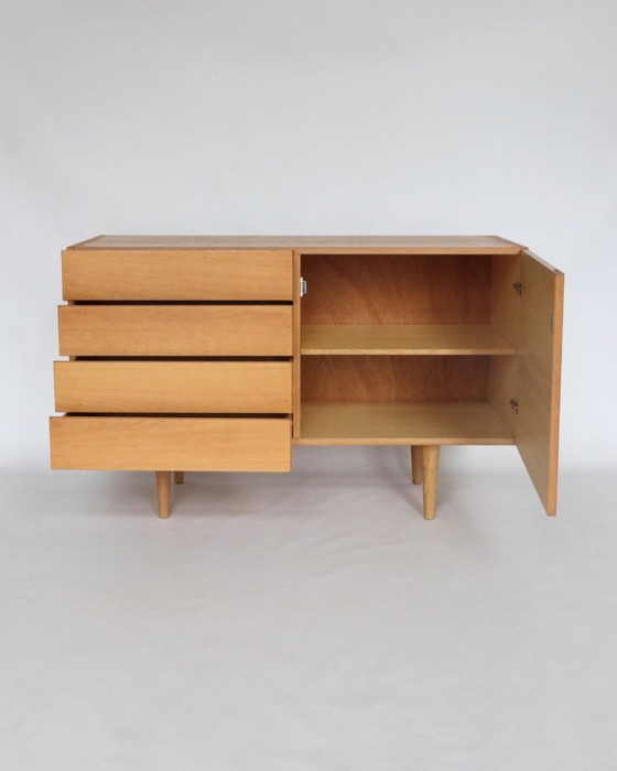 Image 1 of Vintage oak sideboard Danish design cabinet retro furniture