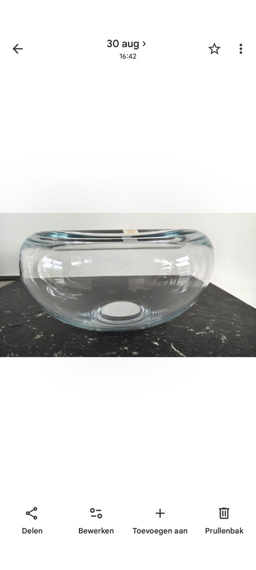 Clear Glass Bowl Provence by Holmegaard – schalen