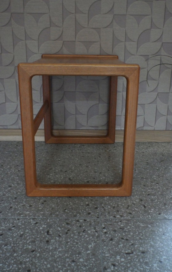 Image 1 of Table d'appoint vintage en chêne massif, design danois