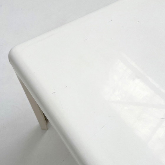 White Stadio Dining Table by Vico Magistretti for Artemide, 1970s – Plastic (photo 5 of 9)
