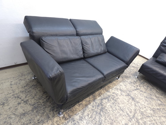 Image 1 of Brühl Moule conjunto sofá de diseño sofá de cuero sofá función relax sofá