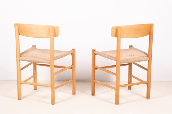 Image 1 of 2x Børge Mogensen J39 "People's Chair" in faggio, anni '70 Danimarca