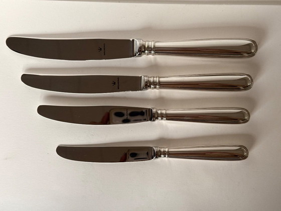 Image 1 of Wilkens Sterling Silver Swedish Faden cutlery 90 pieces 