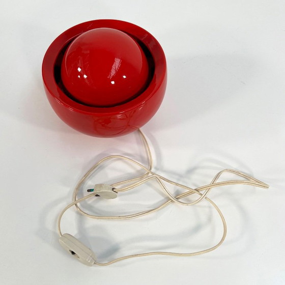 Rote italienische Tischlampe aus Keramik, 1970er Jahre – Tischlampen (photo 7 of 7)