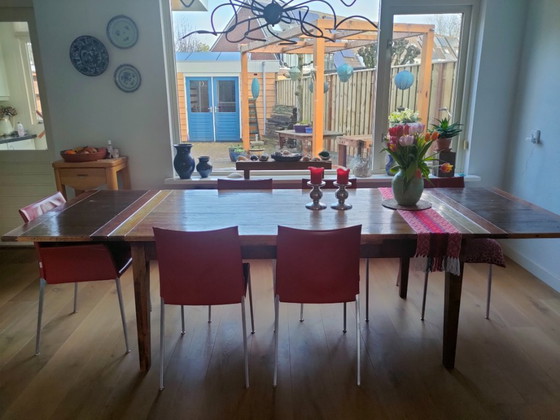 Image 1 of 6x Zanotta Eettafelstoel Lia