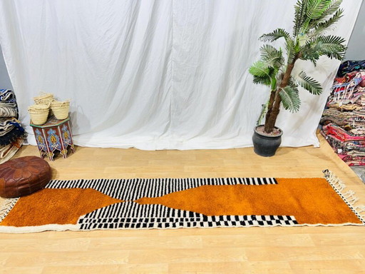 Beautiful handcrafted runner rug 300cm x 70cm