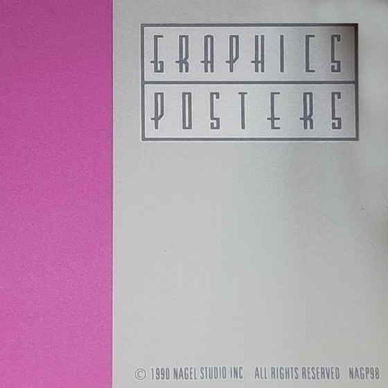 Image 1 of Precioso póster artístico original de Patrick Nagel "Splash" de los años 90