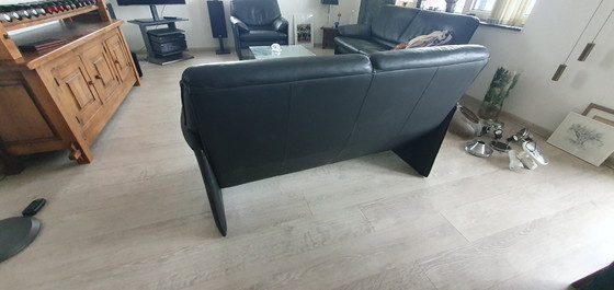 Image 1 of Divano Leolux Bora Beta - Pelle nera