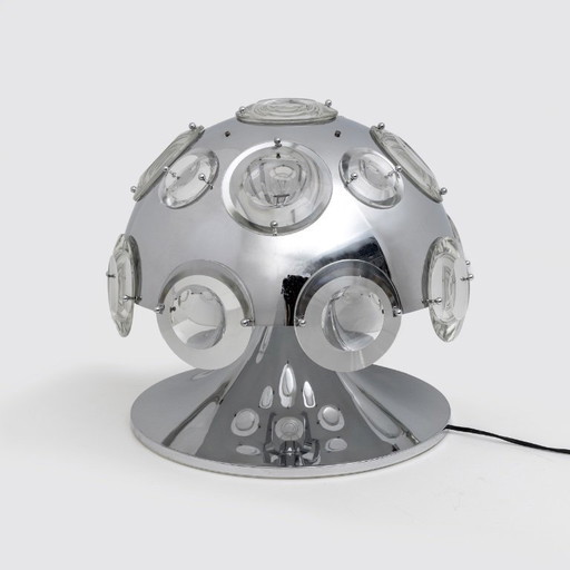 Oscar Torlasco for Stilkronen Italian Rare Big Table Lamp, 1970s