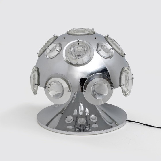 Image 1 of Oscar Torlasco for Stilkronen Italian Rare Big Table Lamp, 1970s