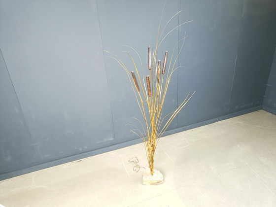 Image 1 of Messing staande lamp van Daniel D'Haeseleer, 1970