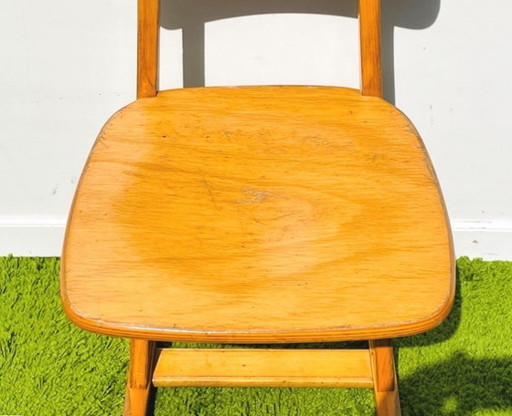 Image 1 of Pupitre y silla de madera Casala. Años 60