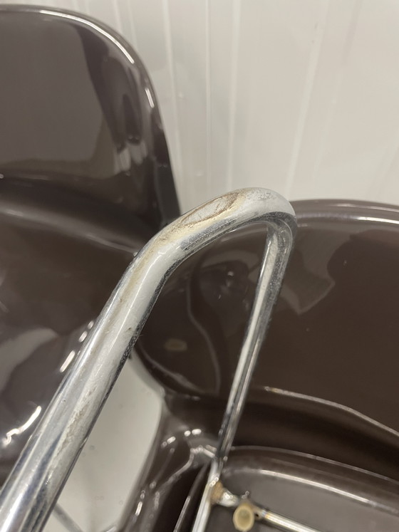 Gerd Lange, 4 sedie da pranzo vintage in cromo stile metà secolo – Chrome, Plastic (photo 7 of 11)