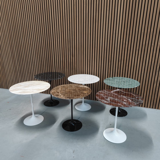 Image 1 of Knoll Saarinen Low Table - Rosso Rubino Marble