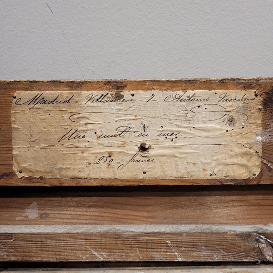 Image 1 of “Paesaggio fluviale” di Antonio Cánovas del Castillo y Vallejo, firmato Vascano, inizi del XX secolo – Spagna