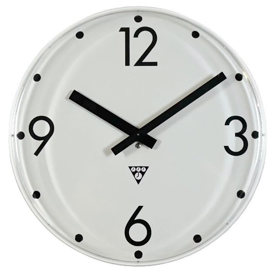 Image 1 of Vintage Office Wall Clock from Pragotron, 1980s