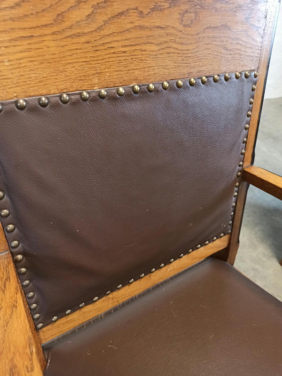 2 x Art Deco armchairs – Skai, Wood (photo 11 of 15)