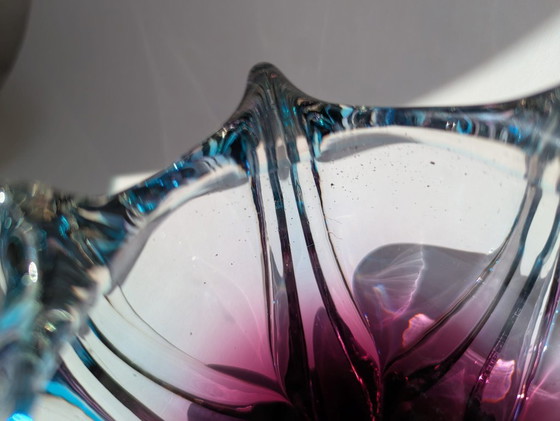 Image 1 of Raro posacenere/ciotola d'epoca in vetro di J. Hospodka per Chrisbska Sklarna, Cecoslovacchia, 1960