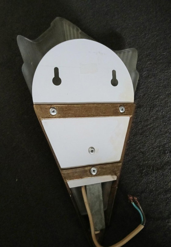 Vintage Art Deco Wall Light, IKEA 1980s – Glass, Metal (photo 2 of 5)
