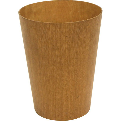 Vintage teak wastepaper basket by Martin Åberg for Servex, Sweden 1960