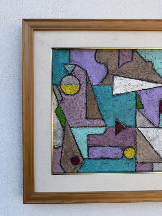 Colorful Geometric Abstract Painting – Paintings & Drawings, Canvas (photo 13 of 14)