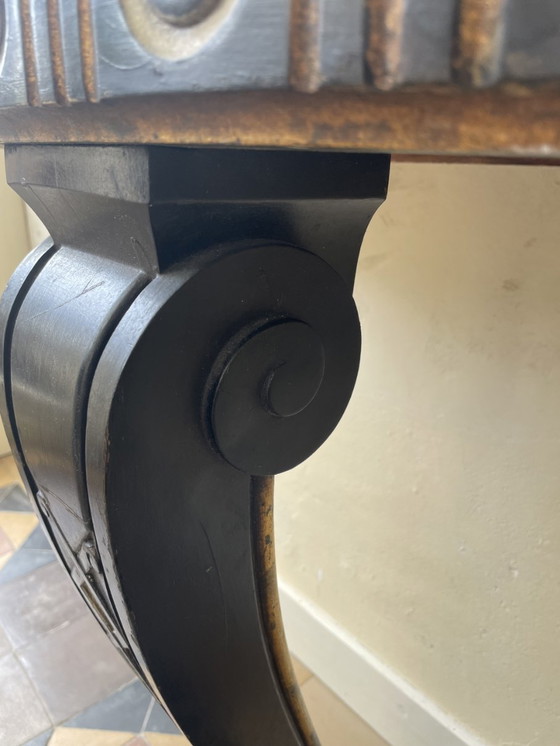 Image 1 of Side Table Console Table Wall Table imposing 19th century French