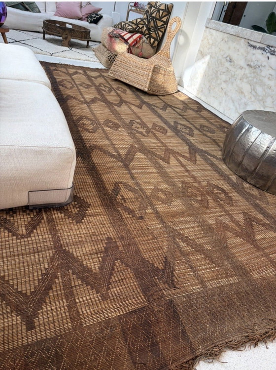 Tuareg Kleed Leer Riet Rattan Groot – Vloerkleden en tapijten, Bamboo, Leather (photo 12 of 15)