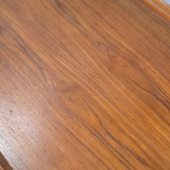 Image 1 of Poul Hundevad, vintage jaren 60 Teak trolley theewagen Deens