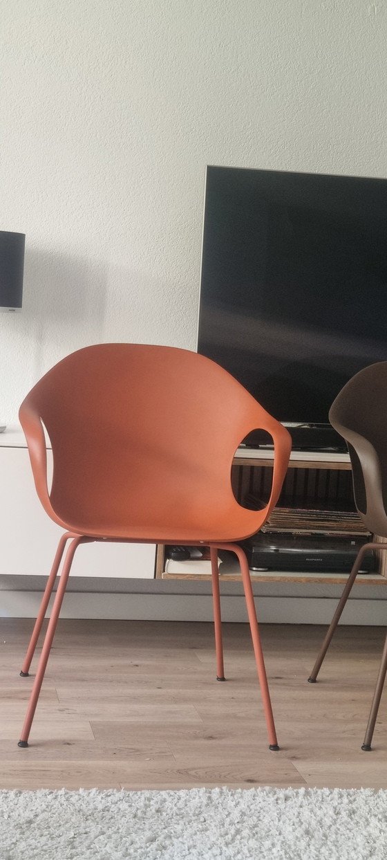 Kristalia Elephant Stoel Rood – Eetkamerstoelen, Metal, Plastic (photo 5 of 10)
