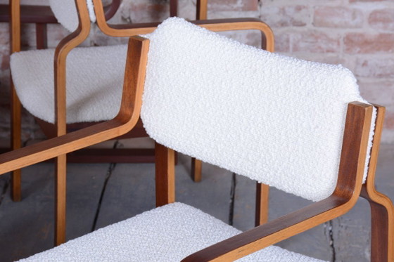 Set of Eight Restored Mid-Century Chairs, by Ludvík Volák, Mahogany, Czech, 1960s – Ludvik Volak (photo 15 of 17)