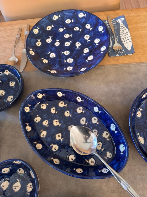 Stoviglie blu cobalto con pesci – El Sol, Ceramica (photo 2 of 9)