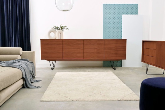 Image 1 of Dressoir gebeitst teak T-S08 4 paar deuren