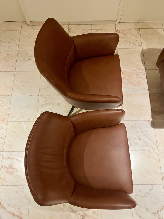 2x Prominent Bijzetfauteuil D-100 – Leather, Metal (photo 4 of 10)