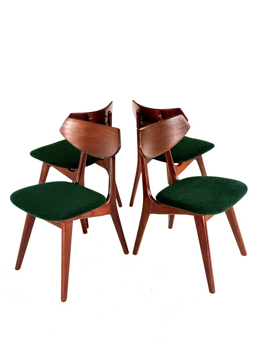 4x Louis van Teeffelen Dining Chairs
