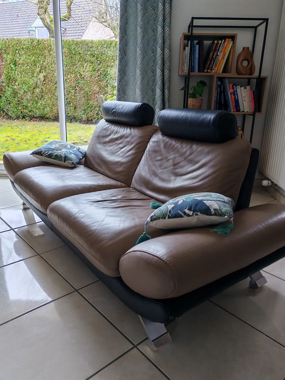 Image 1 of Sofá de cuero de 3 plazas