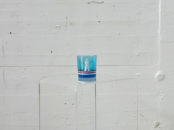 Image 1 of Vintage bar set with decanter and whisky glasses, Italy 1950s